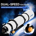 Miniatyrbild 4 av 6: Svbony SV48P 102F6.5 Refractor Telescope, OTA Achromatic FMC Coating, 2,5" Rap Dual Speed Focusing Telescope