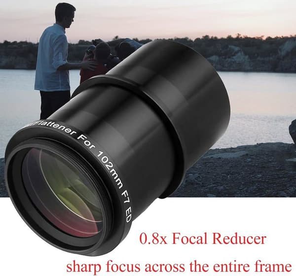 Svbony SV193 Telescope Focal Reducer, 2 tum 0,8X Field Flattener, FMC Optik för SV503 Refractors Astrofotografi