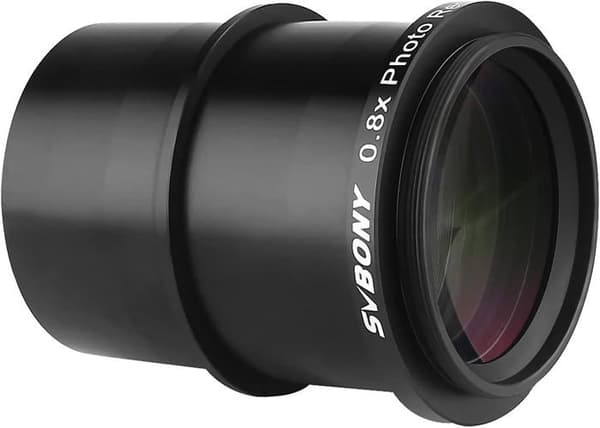 Svbony SV193 Telescope Focal Reducer, 2 tum 0,8X Field Flattener, FMC Optik för SV503 Refractors Astrofotografi