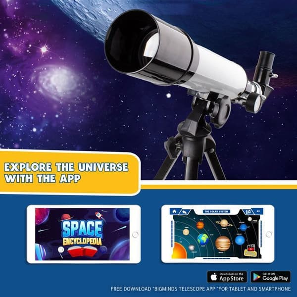 Teleskop för barn med pedagogisk tillämpning - Astronomiskt teleskop för barn 8 år och Plus Astronomical and Terrestrial Telescope