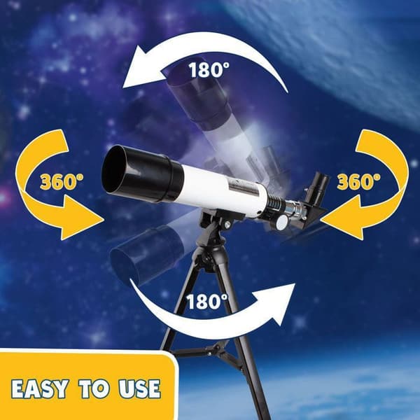 Teleskop för barn med pedagogisk tillämpning - Astronomiskt teleskop för barn 8 år och Plus Astronomical and Terrestrial Telescope