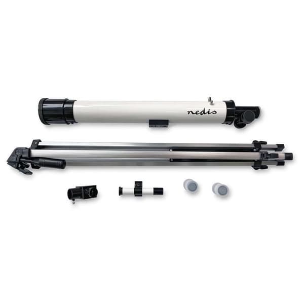 Teleskop - NEDIS - SCTE5060WT - Bländare 50 mm - Brännvidd 600 mm - Finderscope 5 x 24 - Vit / Svart
