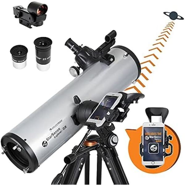Celestron 22461 StarSense Explore DX 130 Newton Reflector Telescope med Smartphone-teknik
