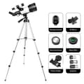 Miniatyrbild 1 av 2: Professionellt astronomiskt teleskop, 70 mm objektivlins, 15X-150X förstoring,svart