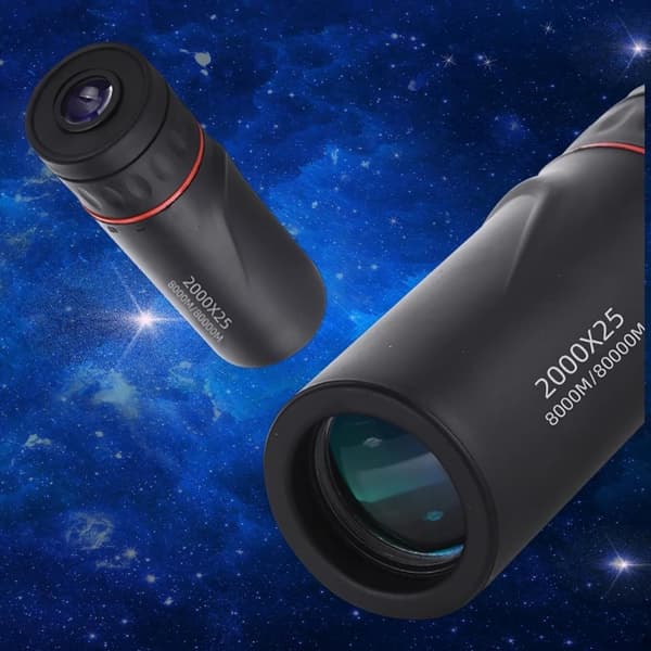 OBOSOE 2000×25 HD 8×zoom monokikkert med telefonholder – til brug om natten og dagen