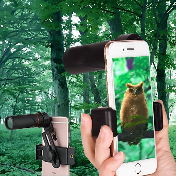 OBOSOE 2000×25 HD 8×zoom monokikkert med telefonholder – til brug om natten og dagen