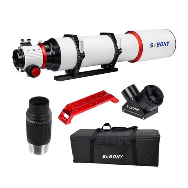 Svbony SV550 122 Triplet APO teleskopuppsättning med tillbehör för visuell astronomisk observation