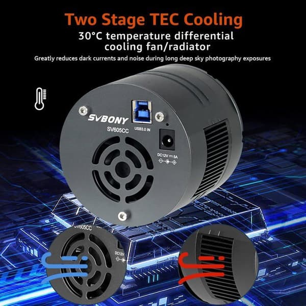 Svbony SV605CC Teleskop Kamera Kylning Färg, USB3.0 Minska Glöd Kameror, AR Belagd med CMOS Sensor IMX533 Bakgrundsbelyst