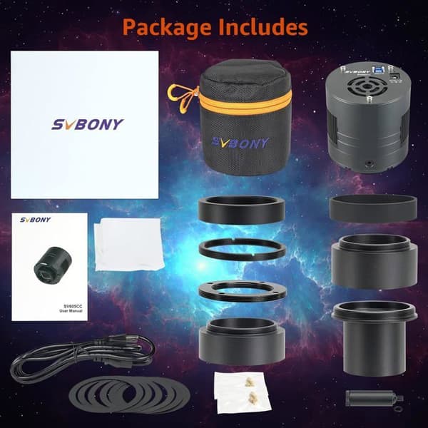 Svbony SV605CC Teleskop Kamera Kylning Färg, USB3.0 Minska Glöd Kameror, AR Belagd med CMOS Sensor IMX533 Bakgrundsbelyst