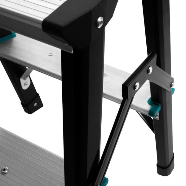 VONROC Arbejdsbuk | Trappestige - 2 trin | Dobbeltsidet - antislip | Max. kapacitet 150kg