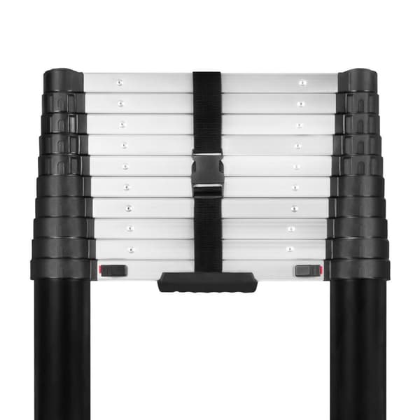 VONROC Stige - Teleskopstige - 3,20mtr | PRO | Softclose & Stabilisatorstang