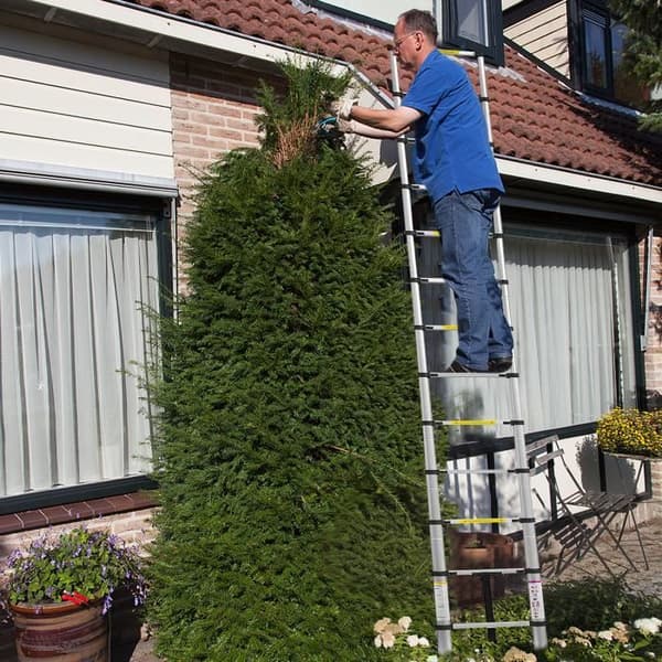 Teleskopstege - XMTECH - 3.8M - Aluminium - Maximal belastning 150 kg - 13 steg