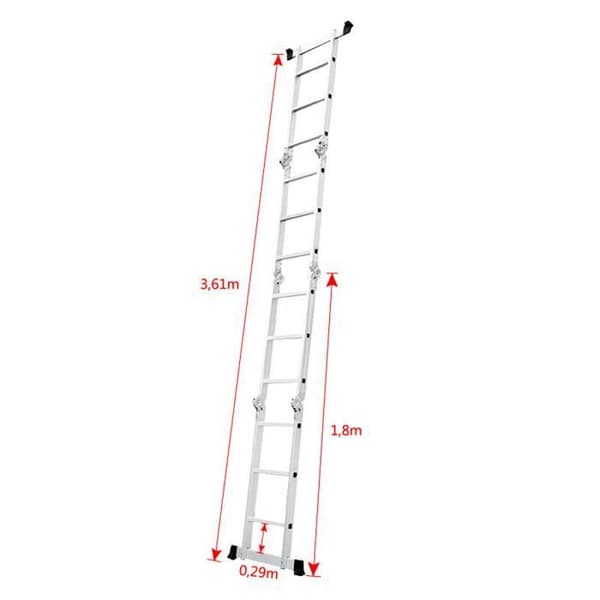 Multifunktionsstege - LZQ - 4x3 - Aluminium - 150kg