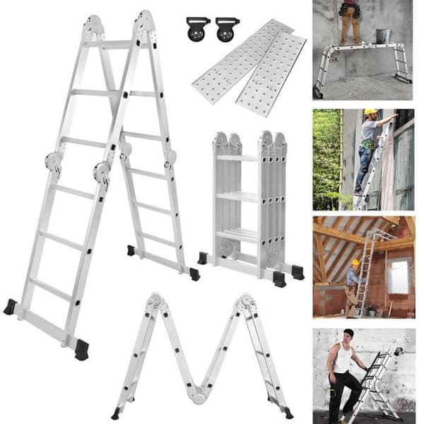 Multifunktionsstege - LZQ - 4x3 - Aluminium - 150kg