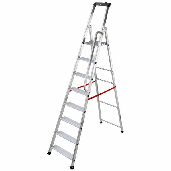 Hailo Vaiheet Alumiiniset Tikkaat Alu Pro 8848-011 8 Hopeinen
