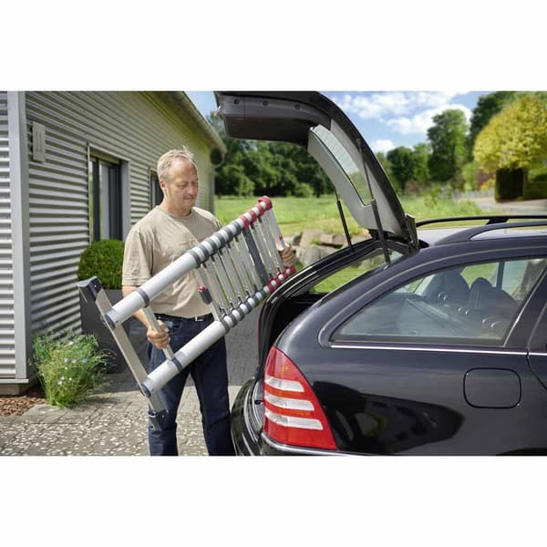 Hailo Steps Udtrækkelig Aluminiumsstige Flexiline 380 13 Søvfarvet