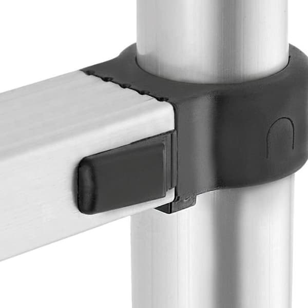 YUENFONG Teleskopstege i aluminium 4,2 m - Halkfri - Multifunktion - Glidstege - Maximal belastning: 150 kg