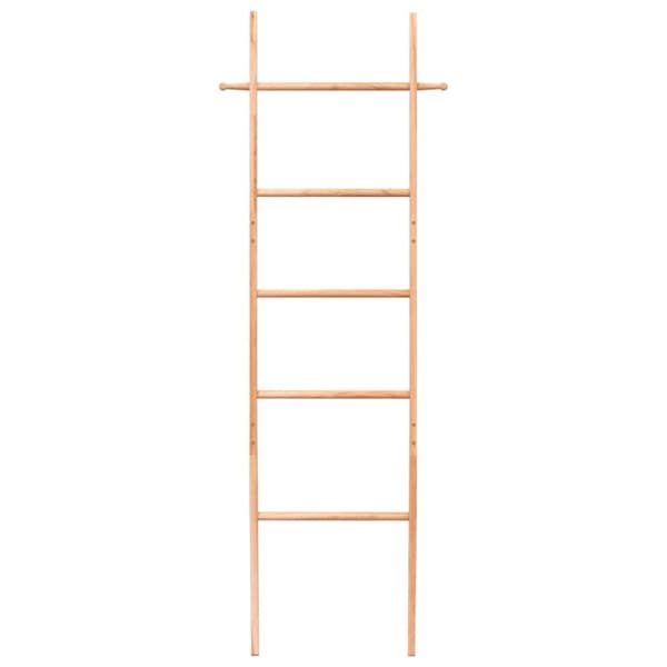 The Living Store håndklædestige 170 cm massivt valnøddetræ - Stiger