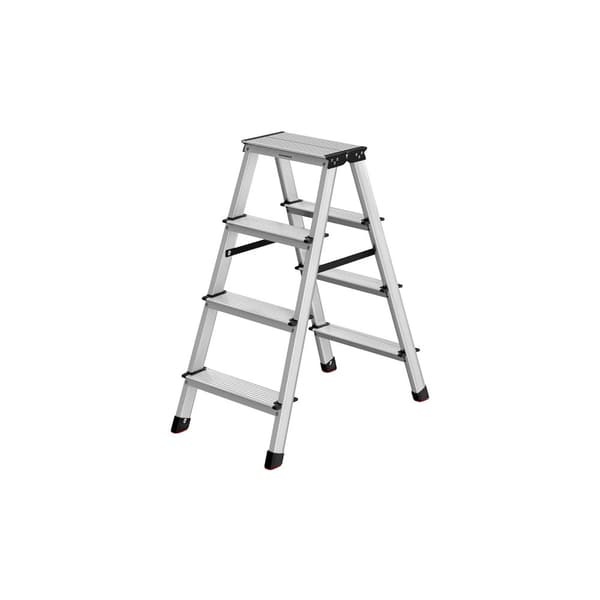 Rootz aluminiumlegering hopfällbar stege - Steg pall - Lätt robust - 78 cm x 42 cm x 81,5 cm - 150 kg Kapacitet