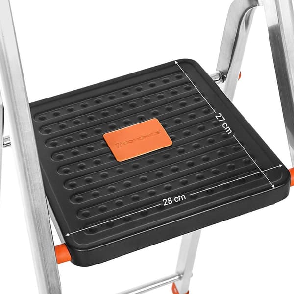 Stige - 3 trin - Aluminium - Anti -slip fødder - Lastkapacitet 150 kg