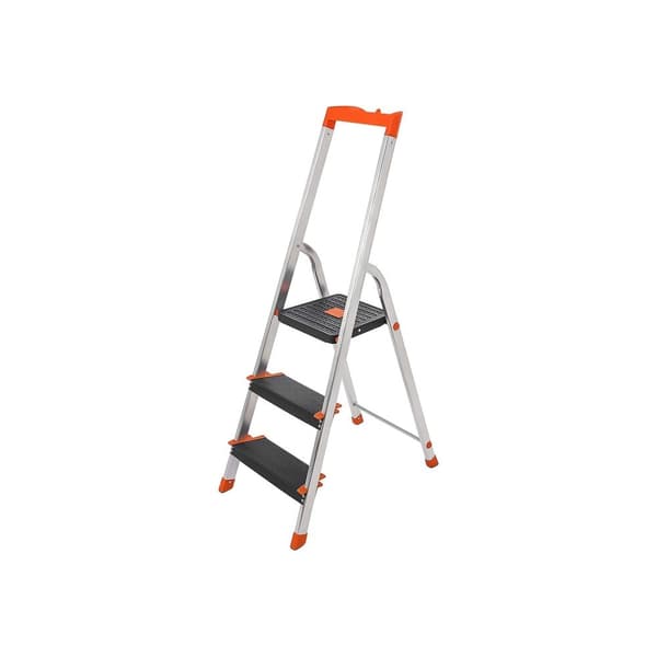 Stige - 3 trin - Aluminium - Anti -slip fødder - Lastkapacitet 150 kg