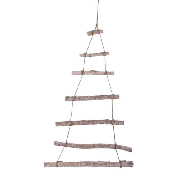 Hängstege av trä. Julgran - RAYHER - 75x40x1,5cm - Juldekoration för att anpassa - naturligt trä