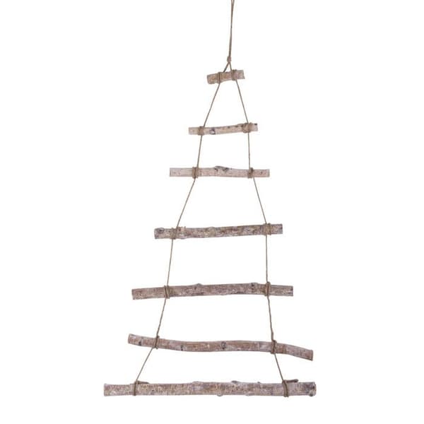 Hängstege av trä. Julgran - RAYHER - 75x40x1,5cm - Juldekoration för att anpassa - naturligt trä