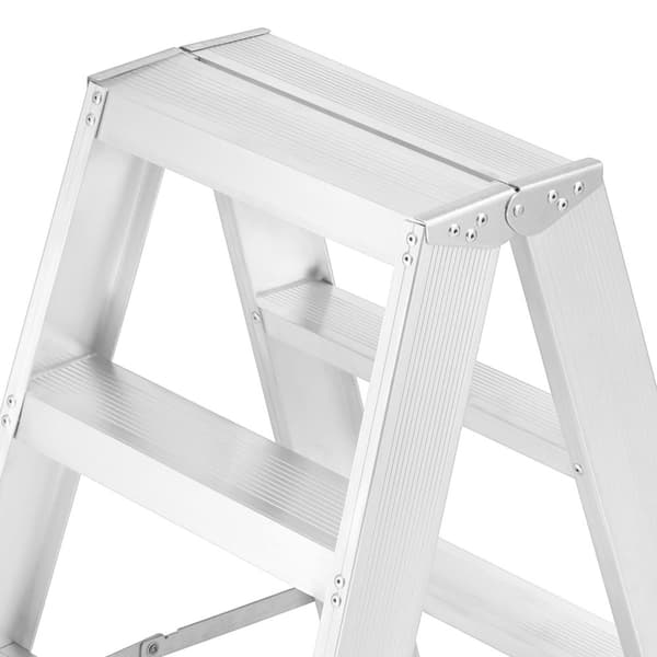 HIGHER Professionell Aluminiumstege, 2x4 steg, EN-131 Certifierad, 150kg Kapacitet