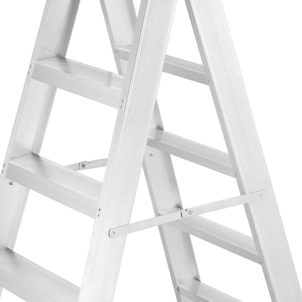 HIGHER Professionell Aluminiumstege, 2x4 steg, EN-131 Certifierad, 150kg Kapacitet