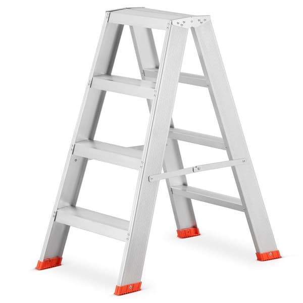 HIGHER Professionell Aluminiumstege, 2x4 steg, EN-131 Certifierad, 150kg Kapacitet