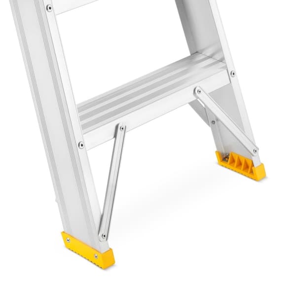 ALOSS® Dobbeltsidet husholdningsstige, 2x5 trin, EN-131 & TÜV-certificeret, anti-slip, 150 kg kapacitet