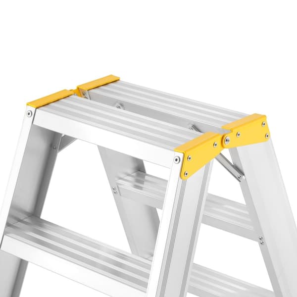 ALOSS® Dobbeltsidet husholdningsstige, 2x5 trin, EN-131 & TÜV-certificeret, anti-slip, 150 kg kapacitet