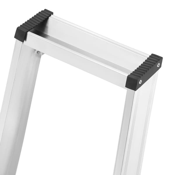ALOSS Professionel Aluminiumsstige - 5 trin, 150 kg kapacitet, EN-131 certificeret til byggepladser og lagerhuse