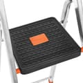 Miniatyrbild 5 av 6: Stege, SONGMICS, Aluminiumstege, 48,5 x 115 x 186 cm, Metallgrå, Svart, Orange