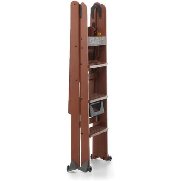 Escabeau Foppapedretti Lascala 4.0 stegpall, Valnöt
