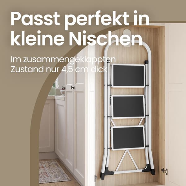 Trappemaskine, SONGMICS GSL03WT, 46,5x74,5x105 cm, Basic White