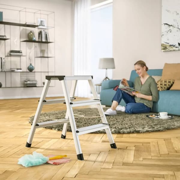 Hailo Hopfällbar trappstege L90 Step-ke 2x3 steg 60 cm 4443-701