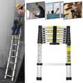 Miniatyrbild 3 av 7: 2.6M Échelle Télescopiqueen Aluminium, Accoudoir Avtagbar, Maximal laddning 150 kg Escabeau de qualité