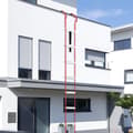 Miniatyrbild 5 av 5: Brandstege upp till 4,5 m lång Fällbar brandstege i aluminium med krokar Lastkapacitet 450 kg