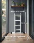 Miniatyrbild 7 av 7: Rootz 16 -nivå flerpositionstege - utdragbar stege - aluminiumstegar - stabilitet - 76 x 430 cm (w x h)