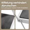 Miniatyrbillede 5 af 6: Rootz foldningstrinstige - 2 niveauer - bærbar stepladder - Stabilt metal - Sikker foldet design - 46,5 cm x 90 cm x 4 cm