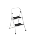 Miniatyrbillede 1 af 6: Rootz foldningstrinstige - 2 niveauer - bærbar stepladder - Stabilt metal - Sikker foldet design - 46,5 cm x 90 cm x 4 cm