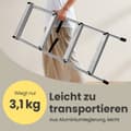Miniatyrbillede 3 af 4: Rootz Trade Ladder - Aluminiumsstige - 2 skrigtet trin - sammenfoldelig bekvemmelighed - 45x35,5x38 cm udfoldet, 19x35,5x44cm foldet, understøtter 150