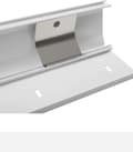 Miniatyrbillede 1 af 5: Vivolink VLWL110W Kabelbakke i aluminium med hængsel Click-Lock system. 110x6x2 cm