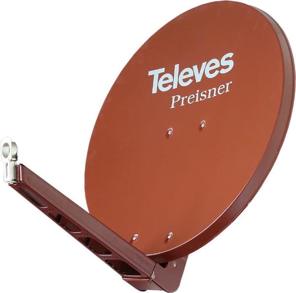 Fjernsyn S75QSD-Z. Indgangsfrekvensområde: 10,7 - 12,75 GHz, gain dBi (med antennekabel): 38,5 dBi. Diameter: 75cm Bredde: 750mm Dybde: 1,5mm Produkte