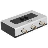 DeLock Switch BNC 2-portar manuell dubbelriktad - Videoswitch - 2 x kompositvideo - Desktop (87669)