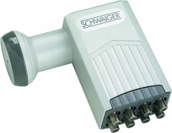 Schwaiger SPS6988 531 støjsvag blokdown-konverter (LNB) Grå