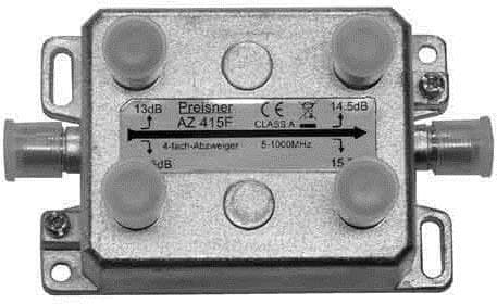 Preisner AZ415F F 4xF Sølv kabelinterface/adapter (AZ415F)