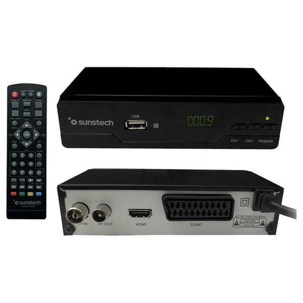 Sunstech Dtb210hd2bk Digital Dtt Hd Decoder Sort