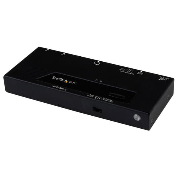 Startech 2 Port Hdmi Switch With Automatic Priority Svart